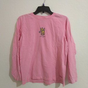 Life is Good Pink T-shirt